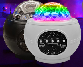 LED Laser Colorful Starry Sky Ocean Projector Night Light Remote Control Ocean Wave Projection Lamp With Bluetooth Music Speaker