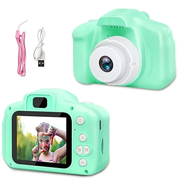 Mini Children Camera X2 Digital Vintage Camera Educational Toys Kids Projection Video Camera Outdoor Photography Toy Gifts