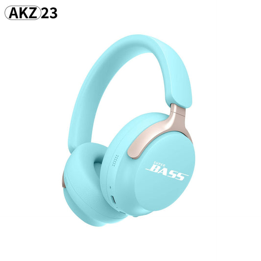 New wireless Bluetooth headset with macaron color AKZ-23 card insertion FM headset - MarvelouStoree