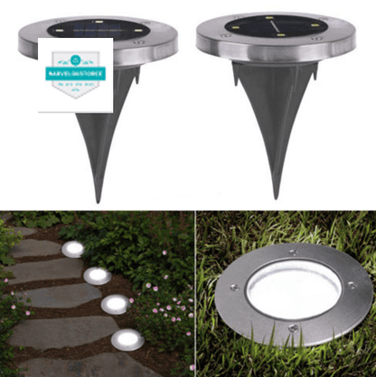 4-LED Solar Power Light Inground Buried Lamp Outdoor Path Way Garden Lawn Light - MarvelouStoree