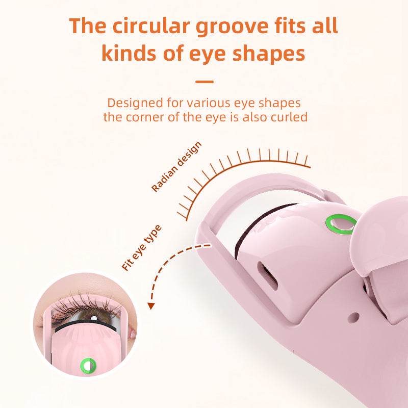 Electric eyelash curler three temperature rechargeable eyelash curler portable compact heating eyelash curler - MarvelouStoree