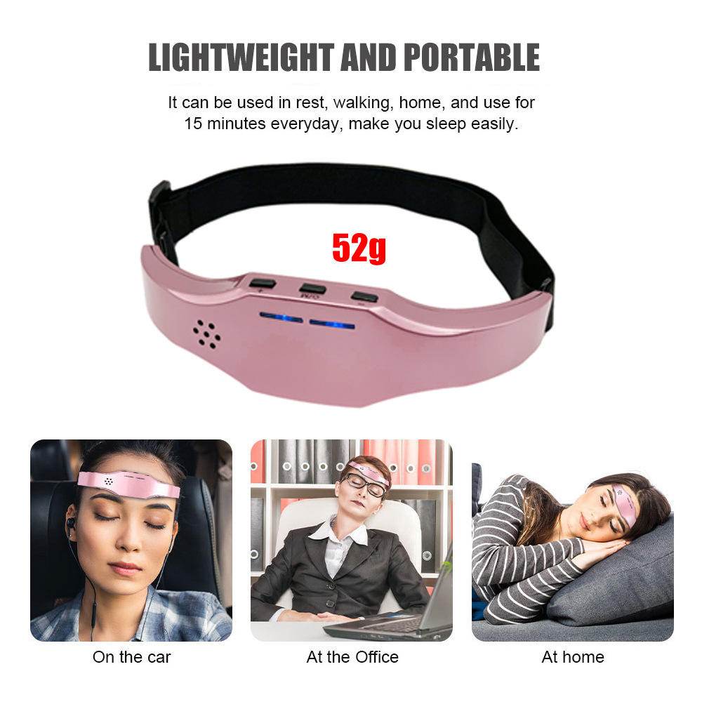 Sleep aid insomnia black pink white gold smart electrotherapy Ems sleep aid device portable massager - MarvelouStoree