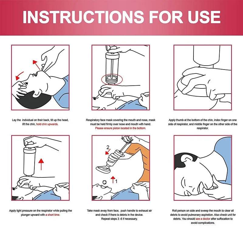 Respiratory trainer suffocation emergency airway assistance equipment - MarvelouStoree