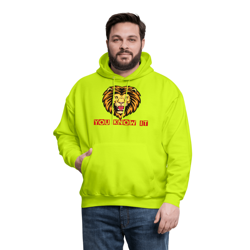 Men's Hoodie - safety green