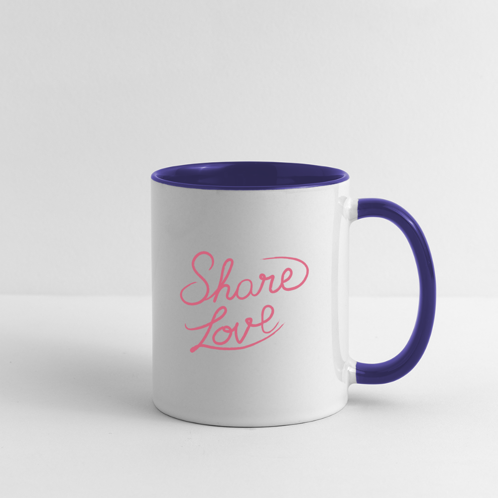 Contrast Coffee Mug - white/cobalt blue