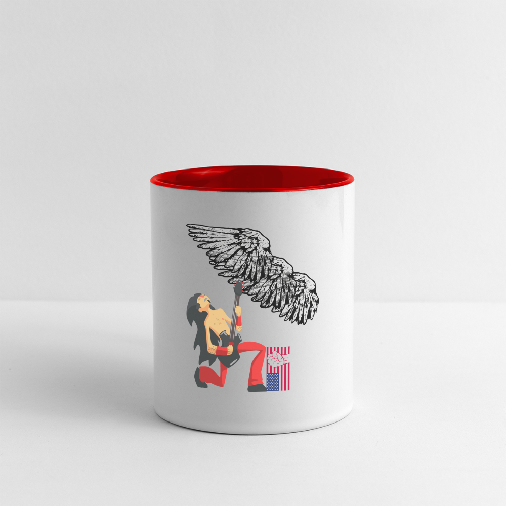 Contrast Coffee Mug - white/red