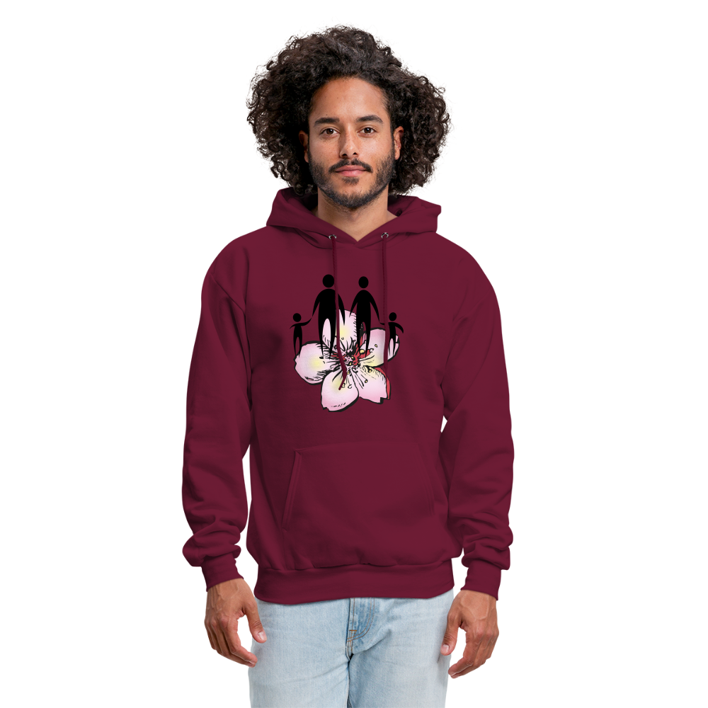 Men's Hoodie - burgundy