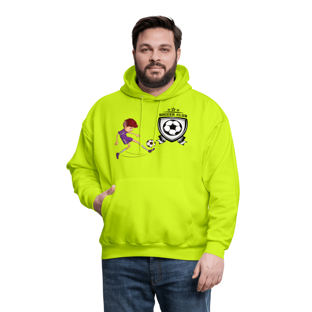 Men's Hoodie - safety green