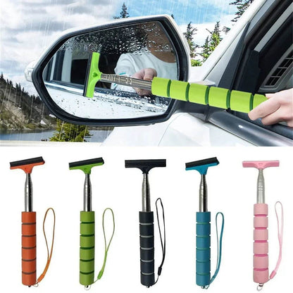 2-in-1 Retractable Portable Wiper: Perfect for Cleaning Car Rearview Mirrors, Gas Station Windows, Shower Glass & Windshields! - MarvelouStoree