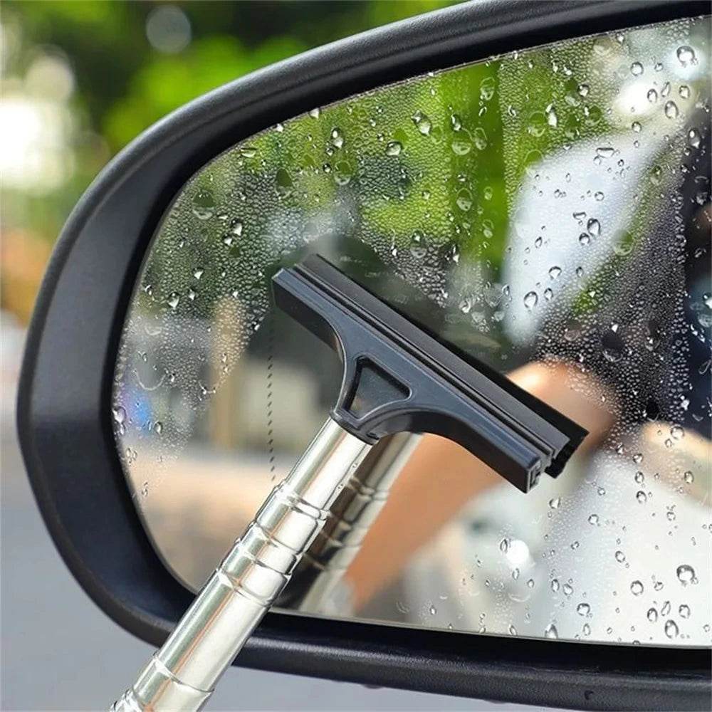 2-in-1 Retractable Portable Wiper: Perfect for Cleaning Car Rearview Mirrors, Gas Station Windows, Shower Glass & Windshields! - MarvelouStoree