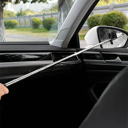 2-in-1 Retractable Portable Wiper: Perfect for Cleaning Car Rearview Mirrors, Gas Station Windows, Shower Glass & Windshields! - MarvelouStoree