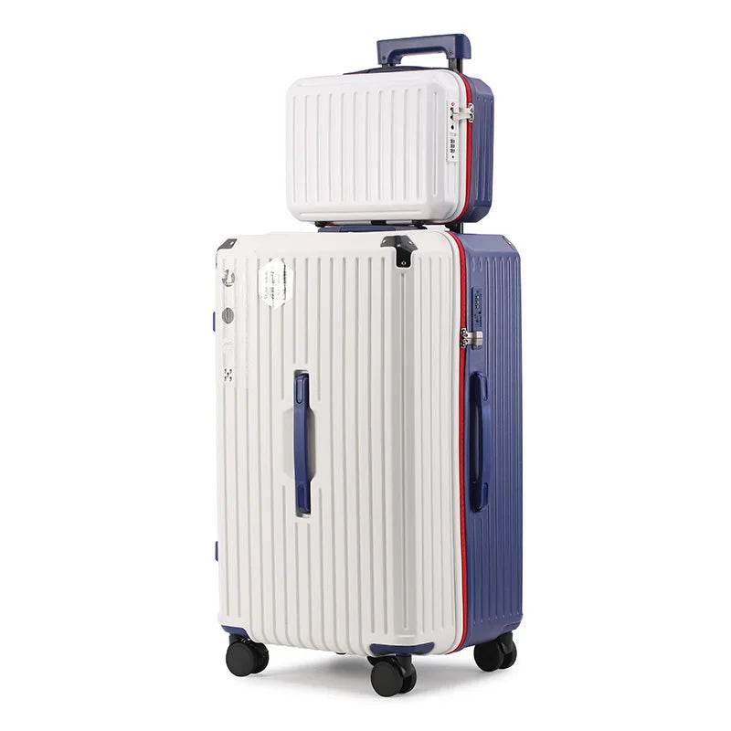 2024 New Durable Luggage Sets PC+ABS Spinner Wheel Suitcase TSA Lock USB Charging Women Men Carry-On Boarding Travel 20/24/26/28 - MarvelouStoree