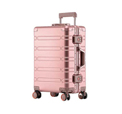 2024 New Large Capacity Durable Luggage Sets Aluminum Suitcase Women Girl Carry-On Boarding Travel 20/24/29 - MarvelouStoree