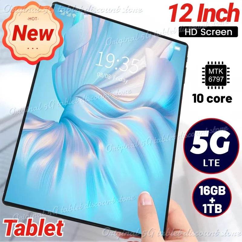 2024 New Tablet Android 12000 mAh Global Version 16GB Ram 1TB Rom New Network 11.6 inch 10 Core Android 13.0 Wifi Tablet 4G/ 5G - MarvelouStoree