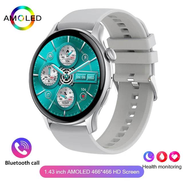 2024 True AMOLED Smart Watch Ladies Screen Always Show Time 466*466 HD Health Tracker Voice Calling Smartwatch Women For Xiaomi - MarvelouStoree