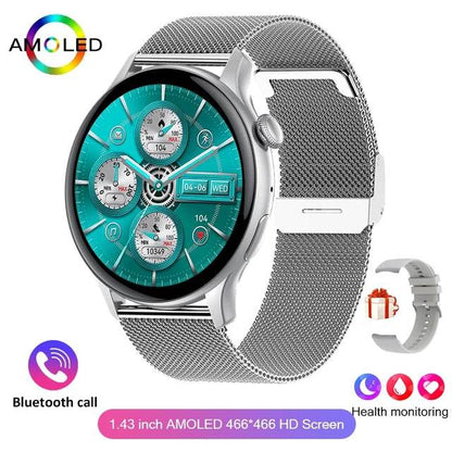 2024 True AMOLED Smart Watch Ladies Screen Always Show Time 466*466 HD Health Tracker Voice Calling Smartwatch Women For Xiaomi - MarvelouStoree