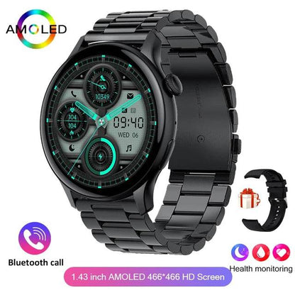 2024 True AMOLED Smart Watch Ladies Screen Always Show Time 466*466 HD Health Tracker Voice Calling Smartwatch Women For Xiaomi - MarvelouStoree