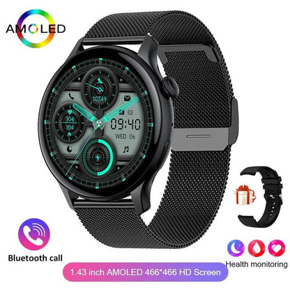 2024 True AMOLED Smart Watch Ladies Screen Always Show Time 466*466 HD Health Tracker Voice Calling Smartwatch Women For Xiaomi - MarvelouStoree