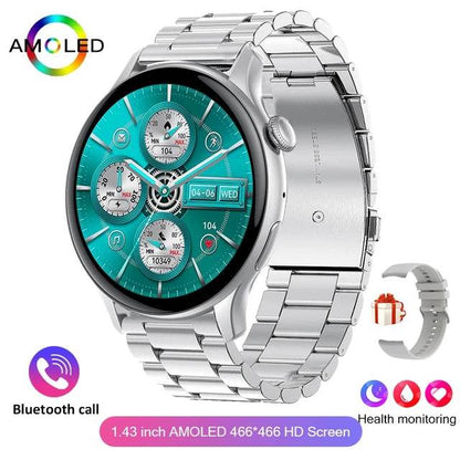 2024 True AMOLED Smart Watch Ladies Screen Always Show Time 466*466 HD Health Tracker Voice Calling Smartwatch Women For Xiaomi - MarvelouStoree