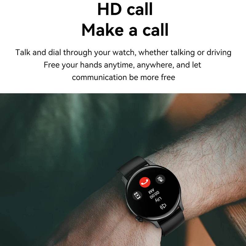 2024 True AMOLED Smart Watch Ladies Screen Always Show Time 466*466 HD Health Tracker Voice Calling Smartwatch Women For Xiaomi - MarvelouStoree