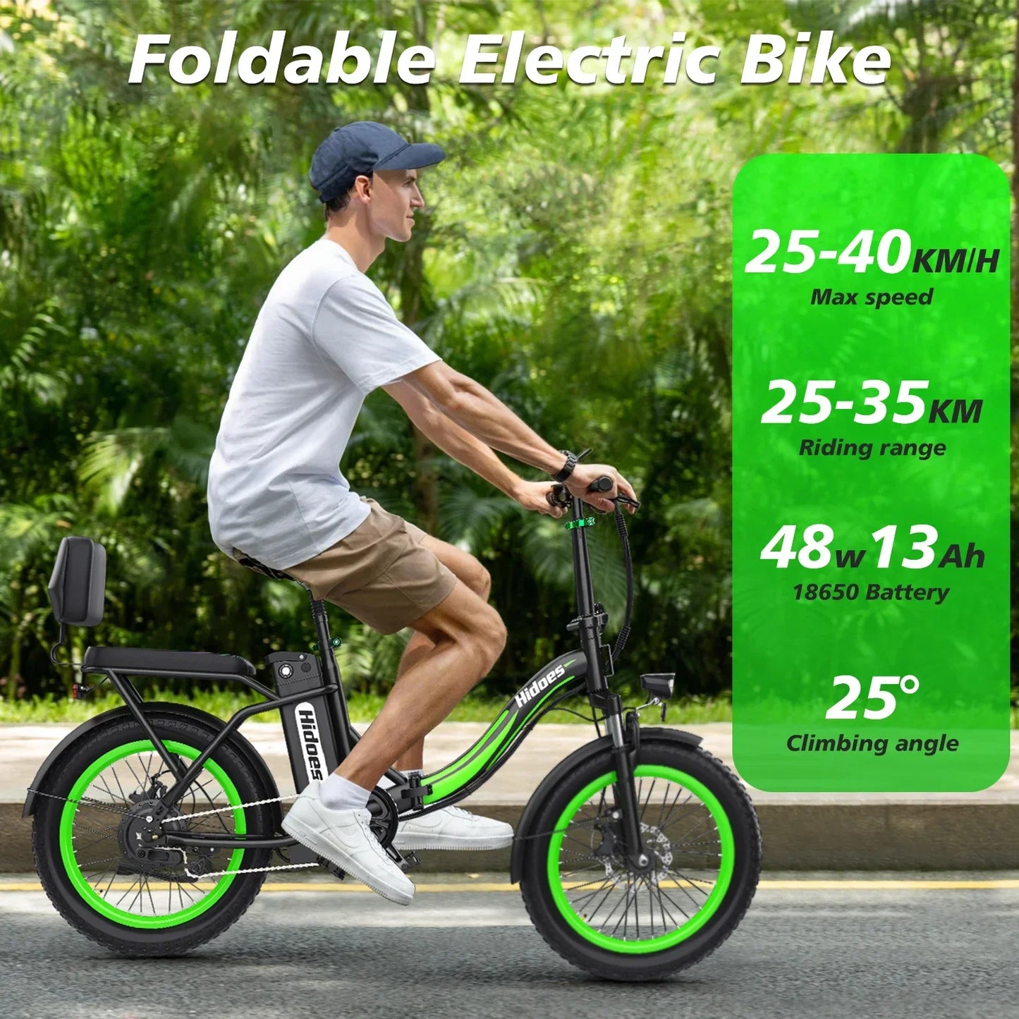 2024 Upgraded UL2849 bike 20 Inch Electric Hybrid Bike 750W Cycle E-Bike Hidoes C1 Ebike 48v Cheap Electric Bicycle