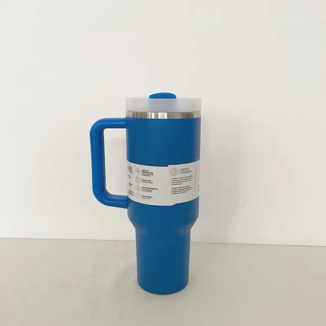 2024 alça tampa de palha acero inoxidable 30oz/40oz caneca de carro isolada a vacuo parede dupla térmica copo de viagem gelado