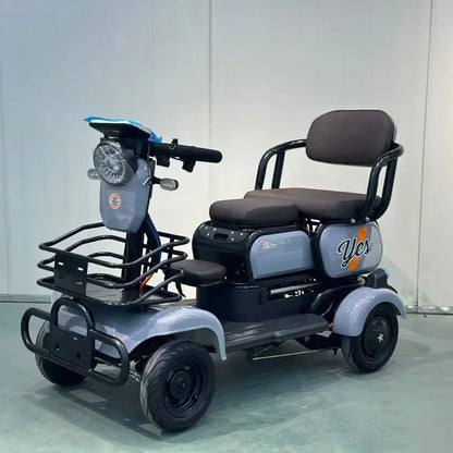 2024 electric four-wheeler 60V battery life 60KG electric vehicle elderly scooter battery car