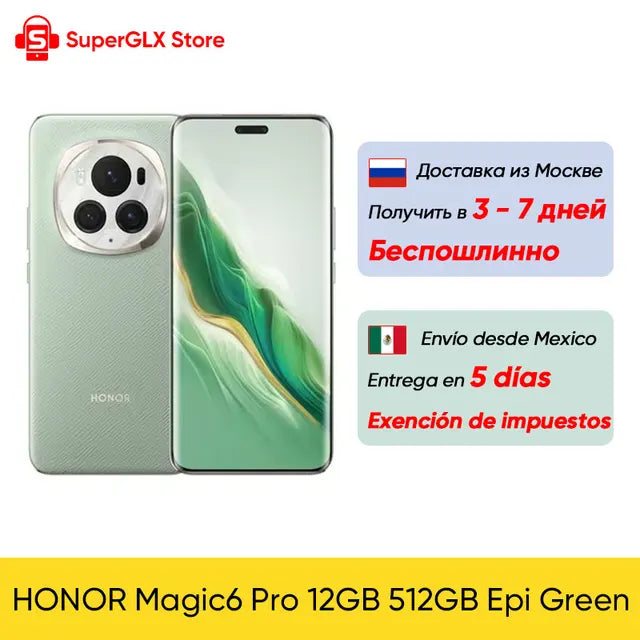 2024 new Global Version HONOR Magic6 Pro Snapdragon 8 Gen 3 6.8'' Quad-Curved Floating Screen 180MP Periscope Telephoto Camera