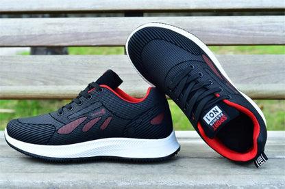 2024 new spring trend sports men's shoes Lace-up thick sole casual breathable fashion shoes Large size Wear skid resistance - MarvelouStoree