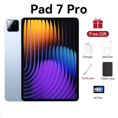 2025 Original Pad 7 Pro Snapdragon 8 Gen 2 Global Version Tablets PC Android 14 22GB+1TB Dual SIM Card 11 inch WIFI HD 4K Mi Tab