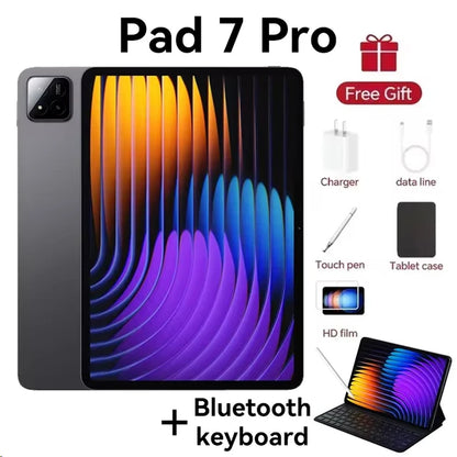 2025 Original Pad 7 Pro Snapdragon 8 Gen 2 Global Version Tablets PC Android 14 22GB+1TB Dual SIM Card 11 inch WIFI HD 4K Mi Tab