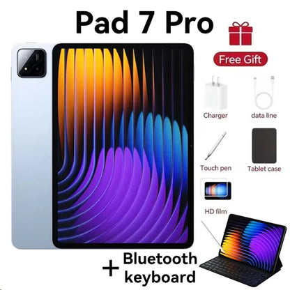 2025 Original Pad 7 Pro Snapdragon 8 Gen 2 Global Version Tablets PC Android 14 22GB+1TB Dual SIM Card 11 inch WIFI HD 4K Mi Tab