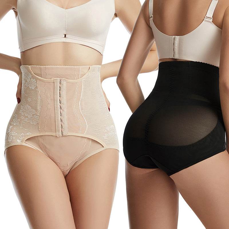 High Waist Body Shaping Waist Closing Pants Waist Closing Body Lifting Hip Pants Reinforced Breasted Body Binding Underpants - MarvelouStoree