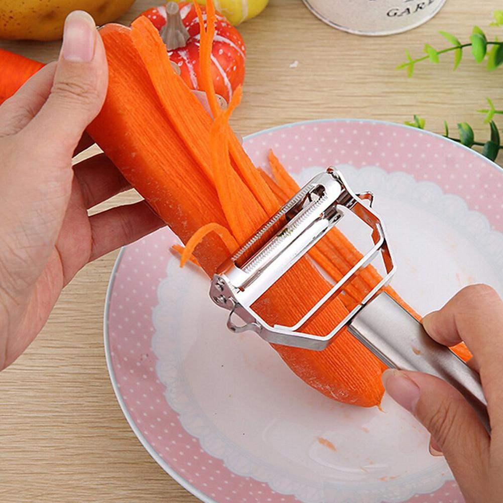 Kitchen Accessories Cooking Tools Multifunction Stainless Steel Julienne Peeler Vegetable Peeler Double Planing Grater