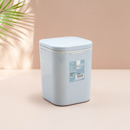 Desktop Mini Cute With Lid Trash Can Office Household Press-Type Simple Nordic Style Student Paper Basket Storage Box - MarvelouStoree