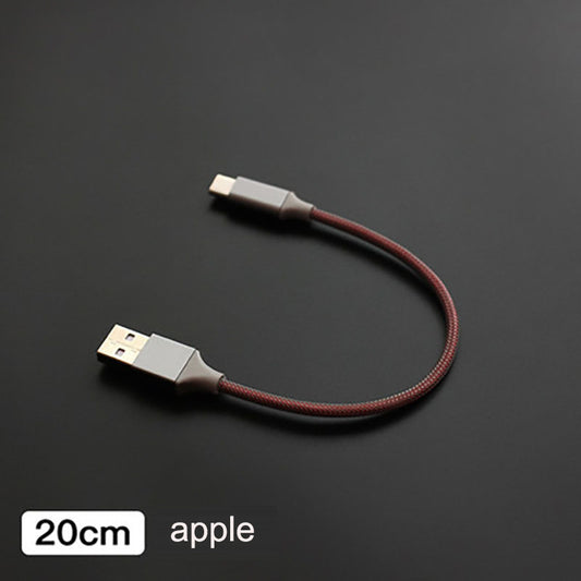 Suitable for Apple phone power bank Type-C Android short line power bank short line dual color charging cable