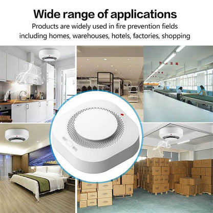 Tuya Smart Zigbee Smoke Detector Smart Fire Alarm Progressive Sound Photoelectric Smoke Sensor - MarvelouStoree