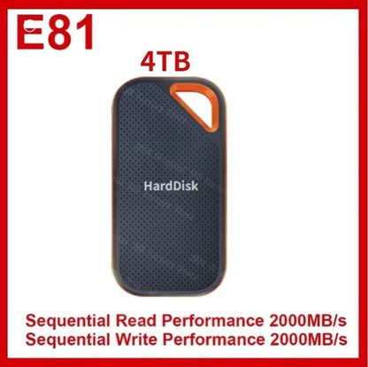 256TB Portable SSD E30 E61 E81 480GB 500GB 1TB 2TB 4TB Solid State Hard Drive 8tb 64tb Flash Disk USB 3.2 External PSSD for PC - MarvelouStoree