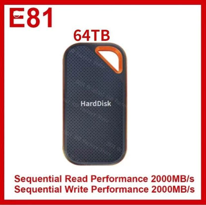 256TB Portable SSD E30 E61 E81 480GB 500GB 1TB 2TB 4TB Solid State Hard Drive 8tb 64tb Flash Disk USB 3.2 External PSSD for PC - MarvelouStoree