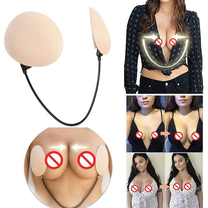 Frontless Bra Shaper Breast Patch Thin Silicone Solid Breast Patch Body Shaper - MarvelouStoree