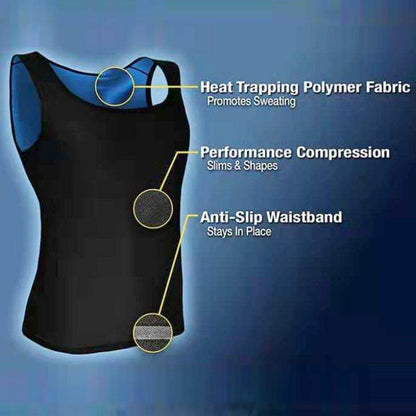 Men Women Sweat Body Shaper Vest Gym Fitness Advanced Sweatwear Suit For Slimming Weight Loss - MarvelouStoree