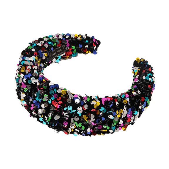 Sequin sponge wide edge headband - MarvelouStoree