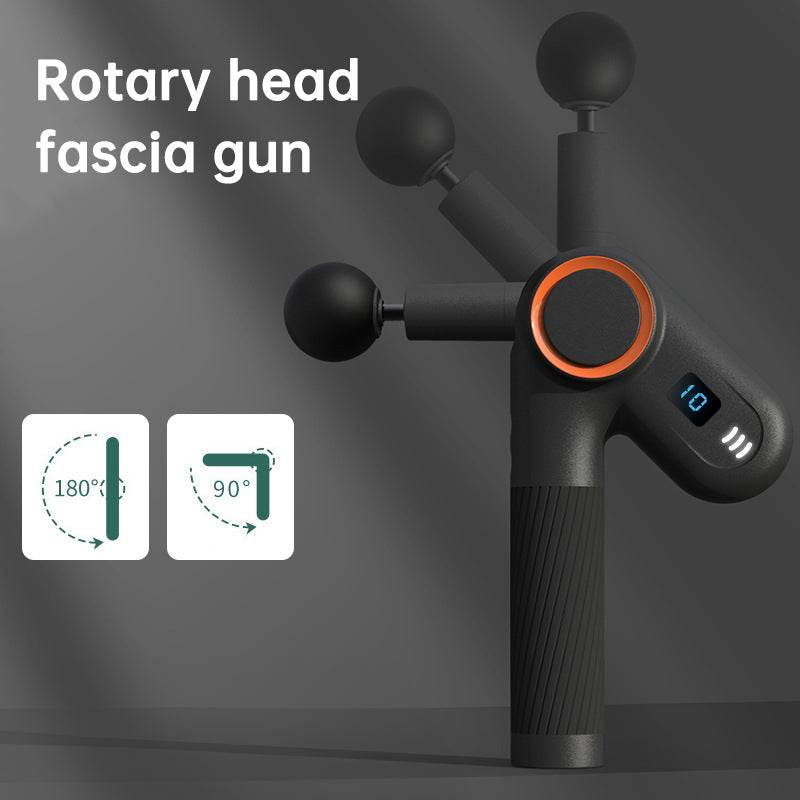 900-turn fascial gun USB charging massage angle rotatable full body muscle massage machine gun - MarvelouStoree