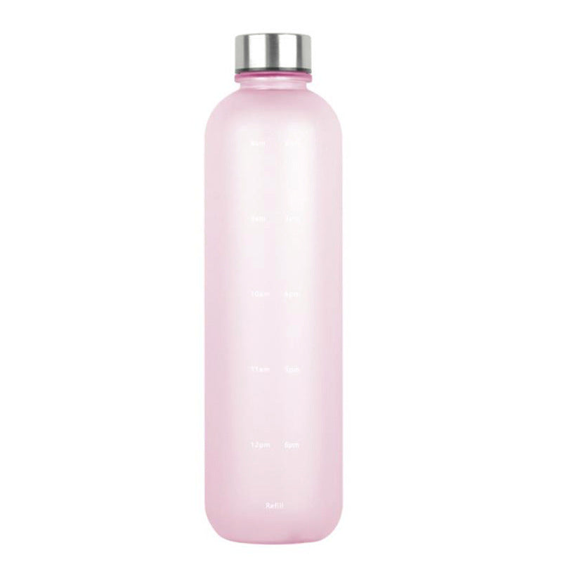 Tritan Plastic Water Bottle Frosted Gradient Sports Water Bottle Handle Space Cup Water Bottle Travel Mug 1L