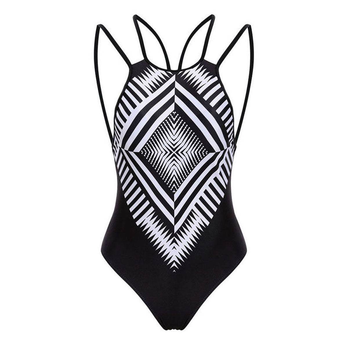 One Piece Padded Bra Bikini Women Swimsuit Bandage Push up Swimwear Bathing Suit-in Body Suits - MarvelouStoree