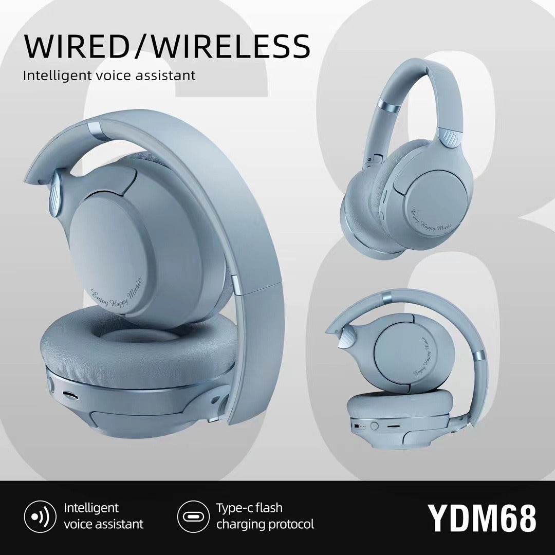 YDM68 new wireless Bluetooth headset with heavy bass gaming headset - MarvelouStoree