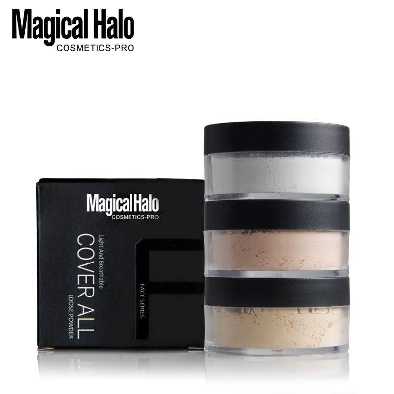 Makeup Magical Halo Three Color Natural Concealer Loose Powder Makeup Powder Waterproof Not Take Off Makeup - MarvelouStoree