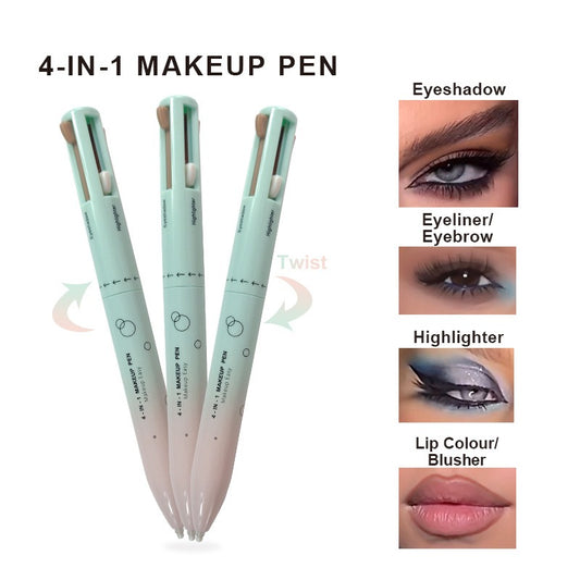 Marveloustoreee 4 in 1 makeup pencil 4 in 1 makeup pencil 4 colors 4 colors lip liner highlight eye shadow eyeliner eyebrow pencil 4in1