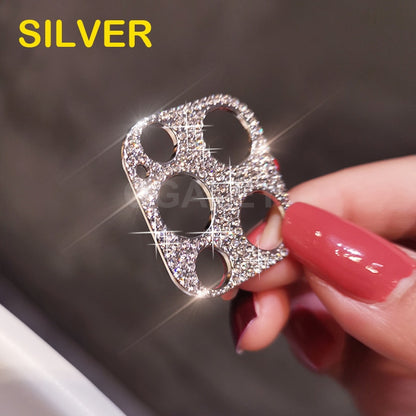 3D Diamond Camera Case For iPhone 12 Pro Max 12 Mini Case Glitter Crystal Camera Lens Protector Cover For iPhone 11 12 Pro Max 2