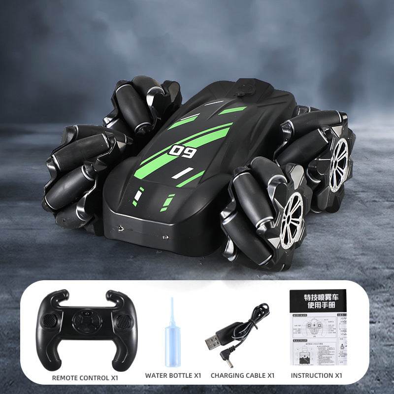 1:18 Children's Remote Control Tumbling Stunt Double-Sided Spray Car 360° Rotating Light Drift Racing Car - MarvelouStoree